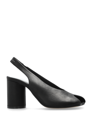 パンプス Maison Margiela Tabi Toe Slingback Shoes MAISON MARGIELA Tabi split-toe leather slingback pumps | NET